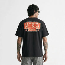 T-shirt noir regular FLATLINE Morex Custom dos.