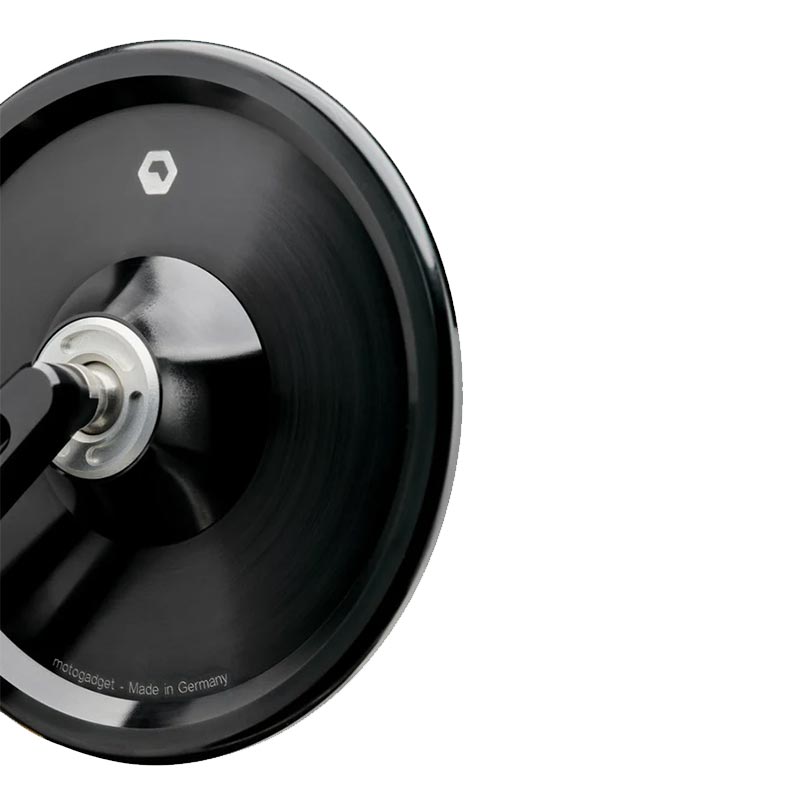 Retroviseur moto rond embout de guidon mo.view Classic 130 Motogadget. Blackpines.fr