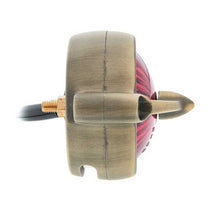 Feu arriere LED homologue BEL AIR laiton Motone Customs. Blackpines.fr