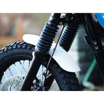Garde-boue avant alu brosse Motone Customs Shorty pour Triumph roue a rayons. Blackpines.fr