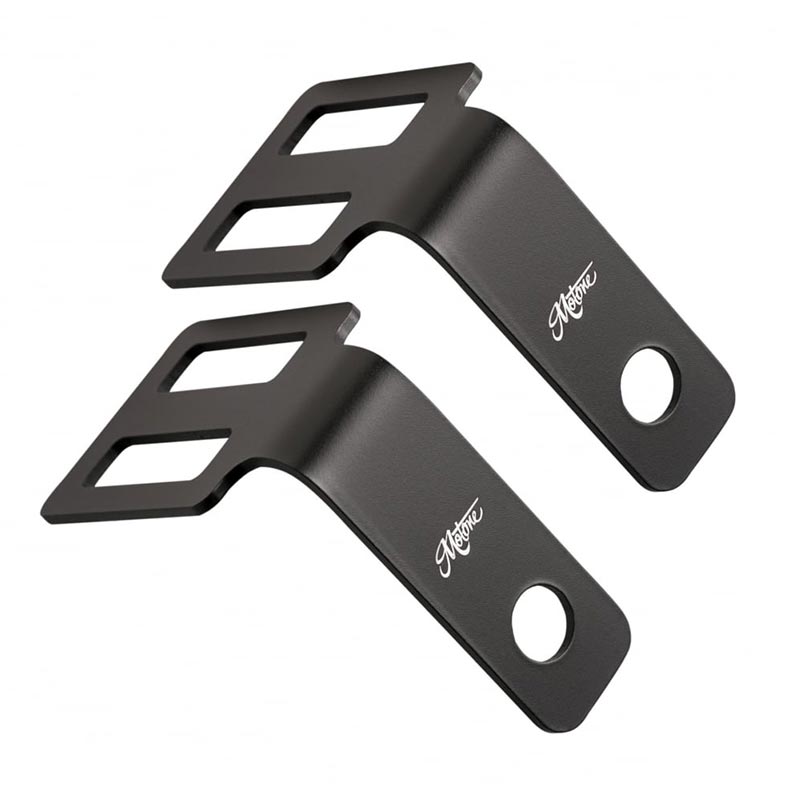 Supports de clignotants noirs montage sous selle Motone pour Triumph 2001-2015. Blackpines.fr