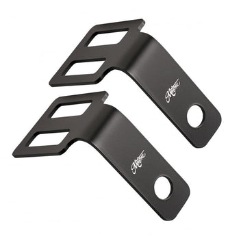 Supports de clignotants noirs montage sous selle Motone pour Triumph 2001-2015. Blackpines.fr