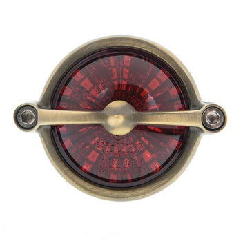 Feu arriere LED homologue BEL AIR laiton Motone Customs. Blackpines.fr