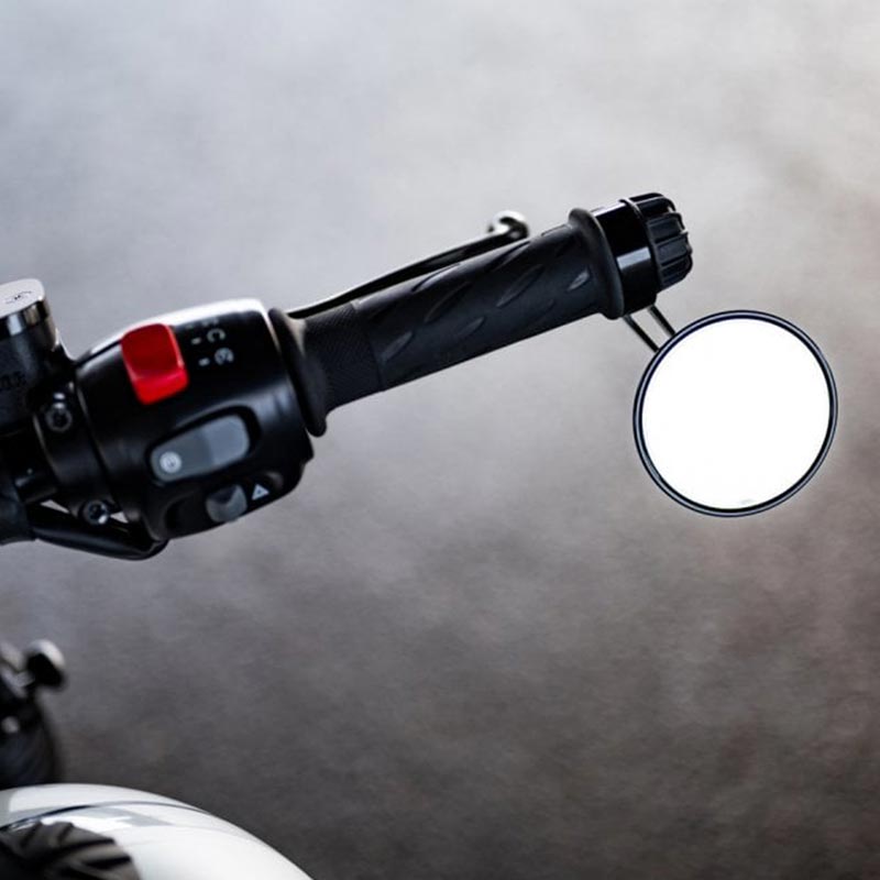 Retroviseurs moto embout de guidon Turismo Type S 80mm Motone Customs. Blackpines.fr