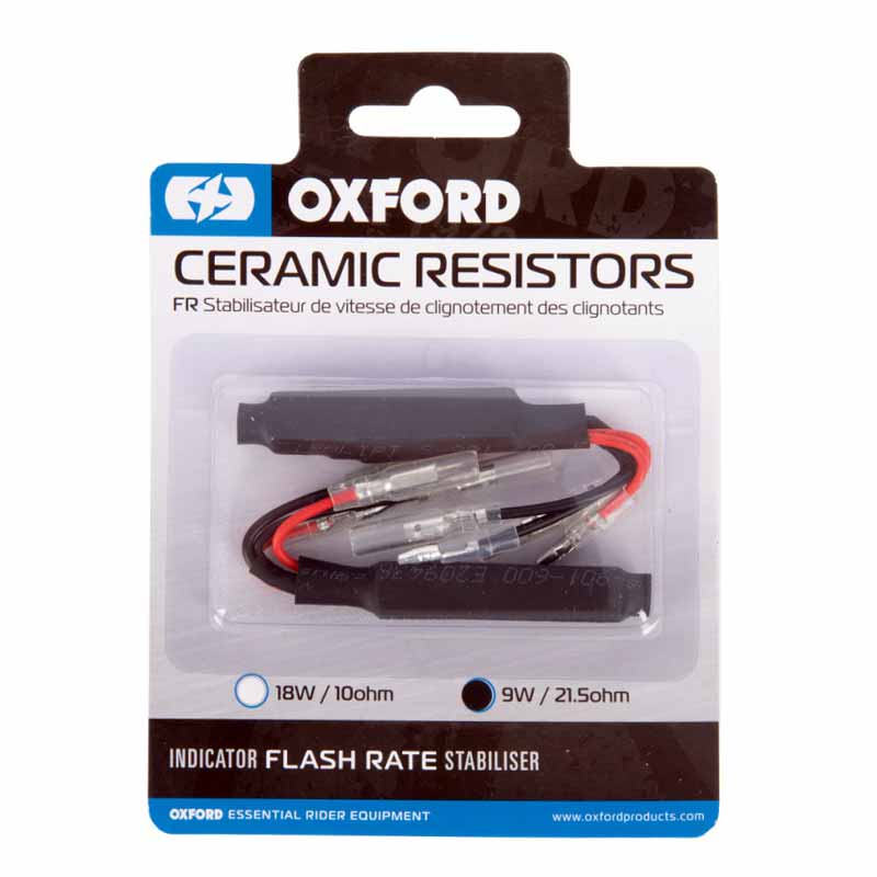 Résistance céramique clignotants led moto 9w Oxford. Blackpines.fr