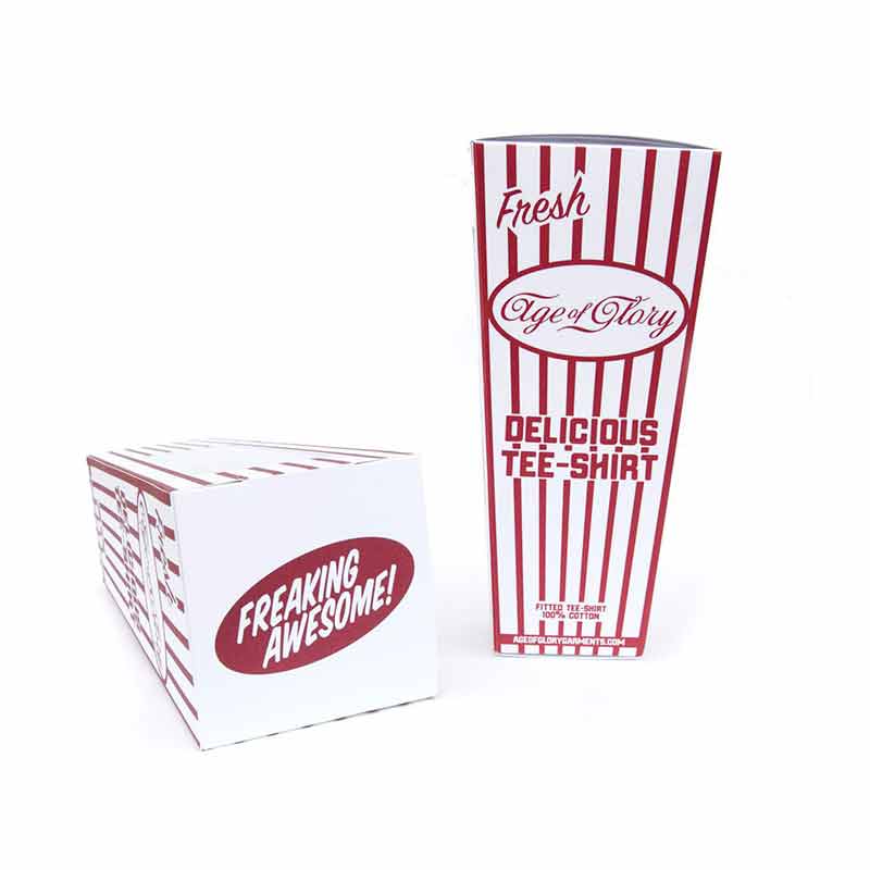 Packaging Popcorn pour Tee shirt Metal Roar Age of Glory. Blackpines.fr