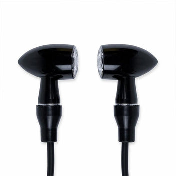Paire de clignotants moto LED homologués type Bullet de Bonvent Motorbikes.
