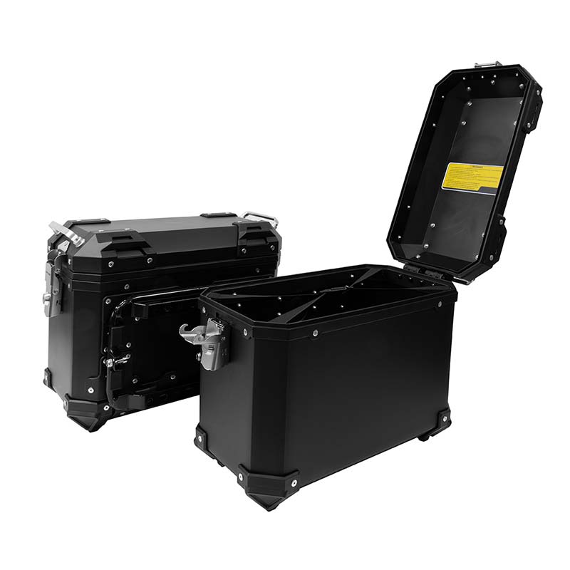 Paire de valises laterales moto ABS etanche X-PLOR KLS28N. Blackpines.fr