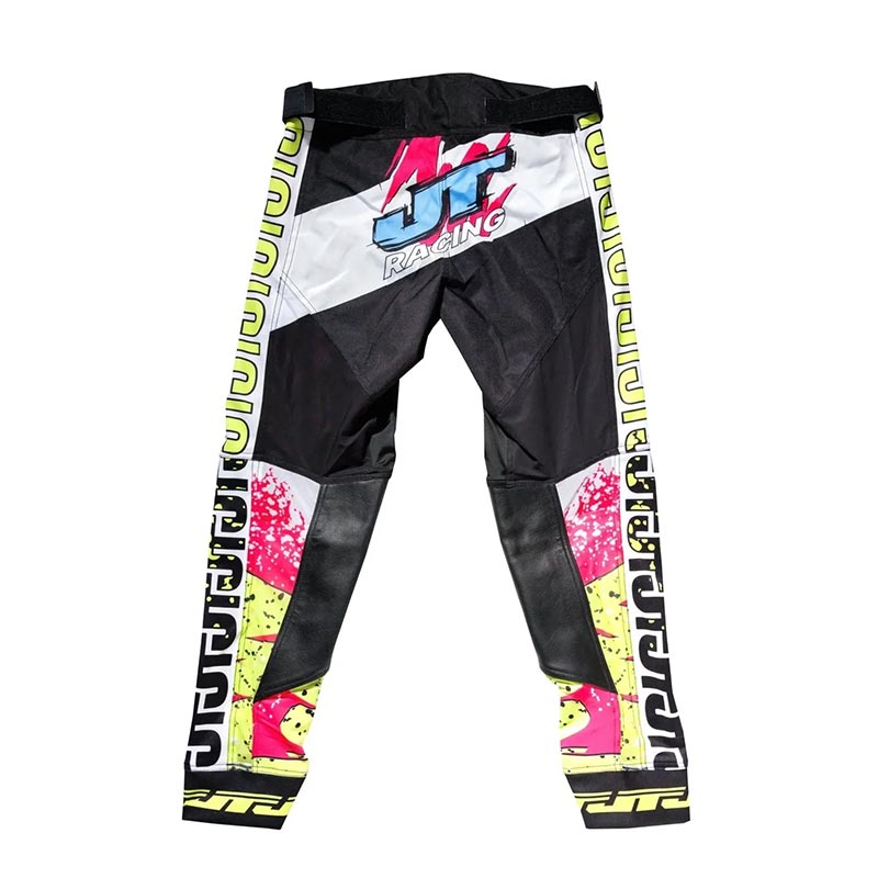 Pantalon MX 90's Swash jaune JT Racing USA, derrière.