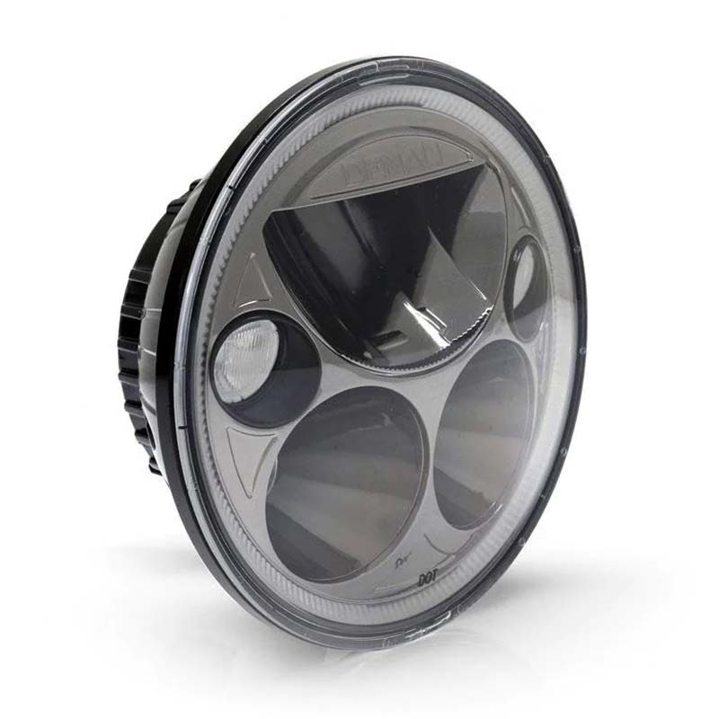 Phare moto LED M5 M7 Denali. Blackpines.fr