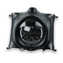 Plaque phare noir mat pour Royal Enfield 650 Bonvent. Blackpines.fr