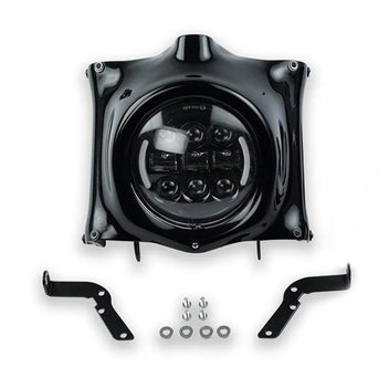 Plaque phare avec supports clignotants bonvent motorbikes pour Interceptor 650.