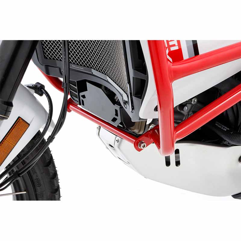 Protection pour couvercle de soupapes et cylindres des Ducati DesertX. Blackpines.fr