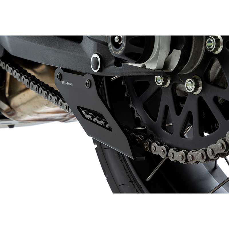 Protege chaine moto inferieurs Wunderlich pour Ducati DesertX. Blackpines.fr 