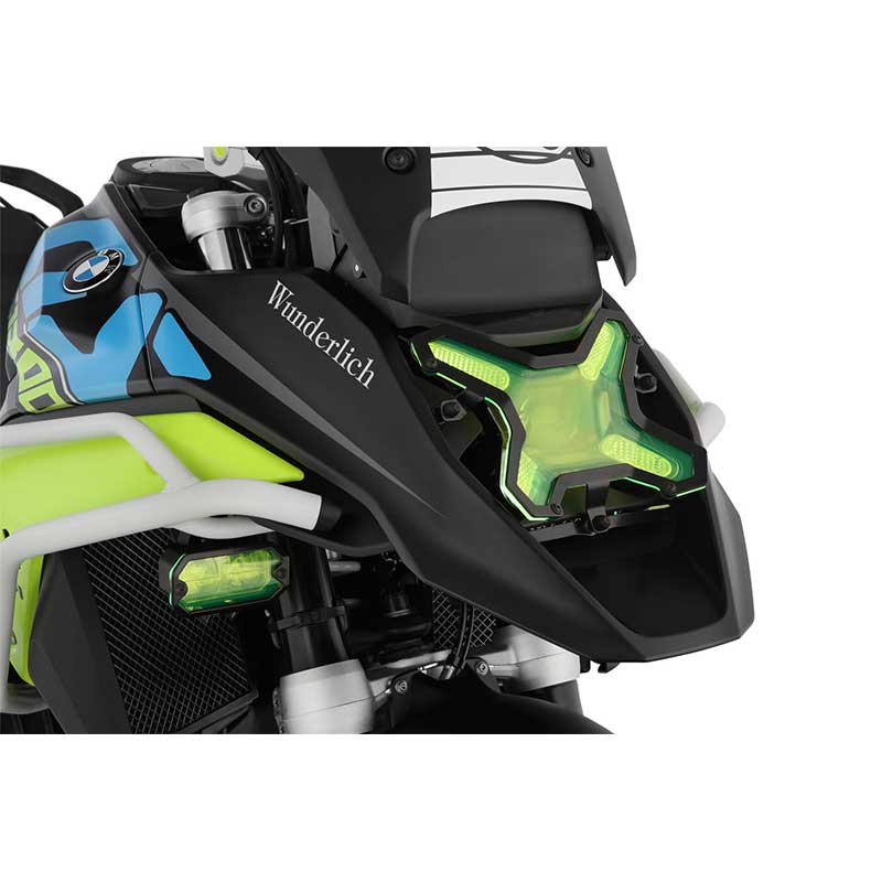 Protege-phare amovible Wunderlich Ultima-neon pour BMW R1300GS. Blackpines.fr