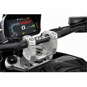 Rehausse 40mm de guidon moto BMW R1300GS Wunderlich ERGO PRO. Blackpines.fr
