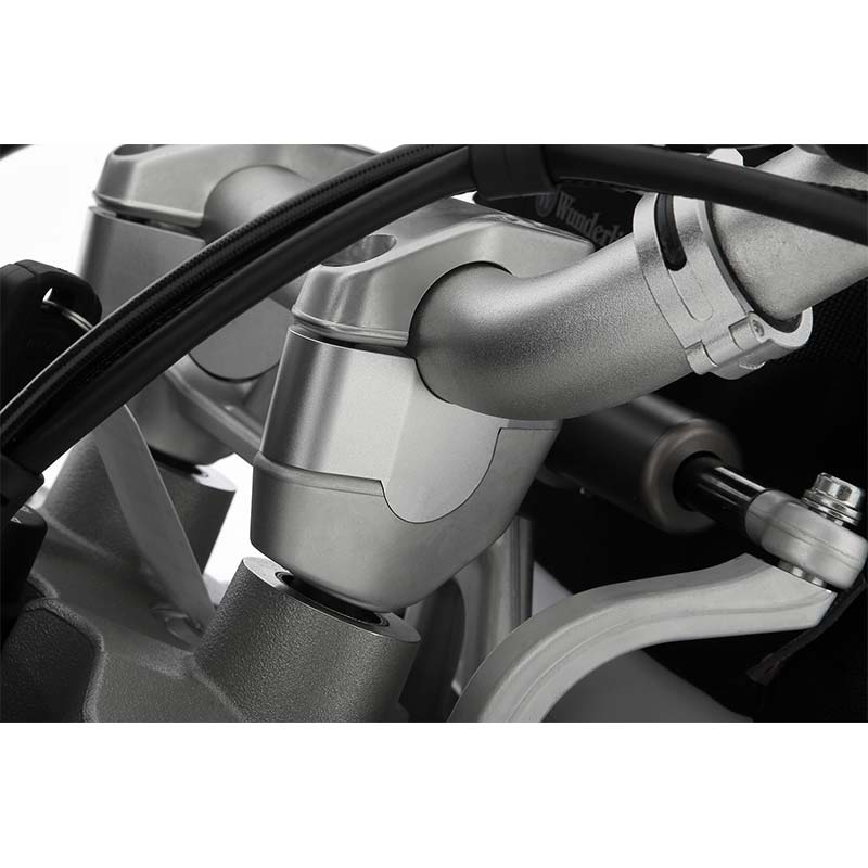 rehausseur guidon Ergo 25mm Wunderlich pour Ducati DesertX. Blackpines.fr