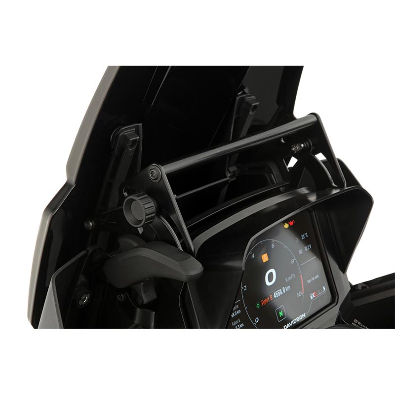 Renfort de bulle moto Wunderlich. Blackpines.fr