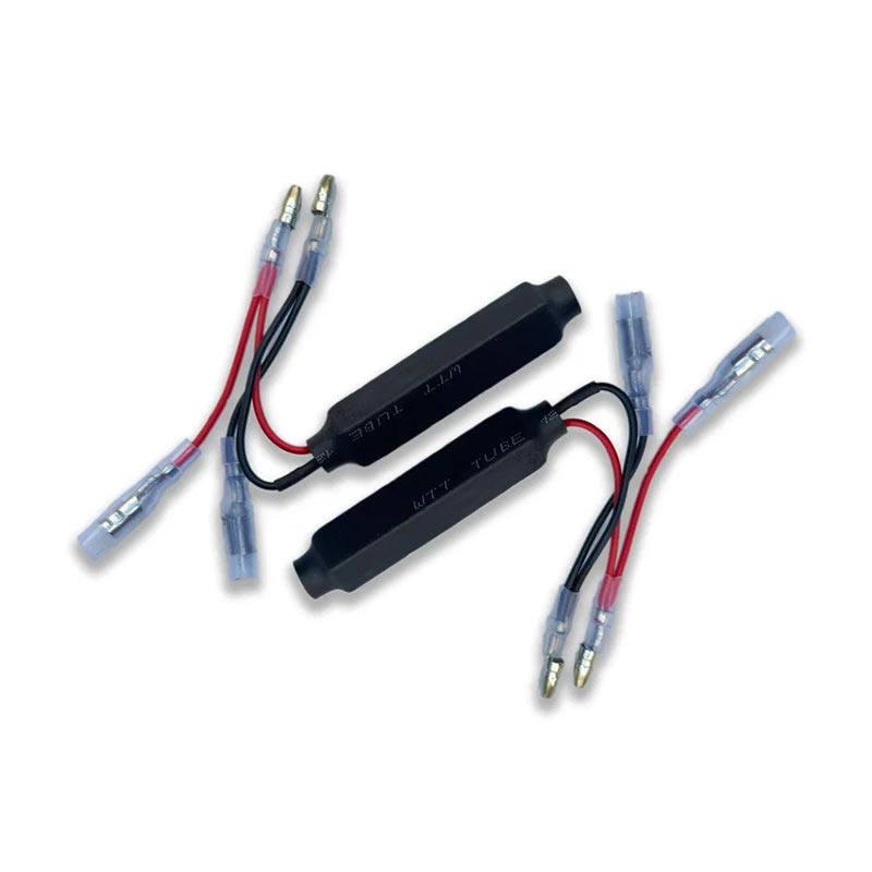 Résistances pour clignotants LED moto Plug and Play Bonvent Motorbikes.