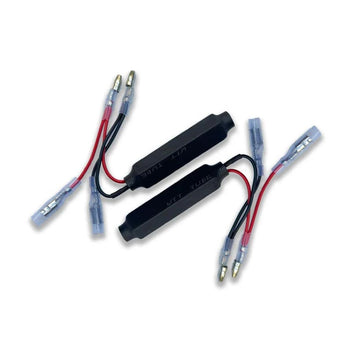 Résistances pour clignotants LED moto Plug and Play Bonvent Motorbikes.
