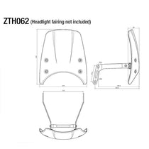 Kit montage Rizoma ZTH062B pour saute-vent cf010. Blackpines.fr