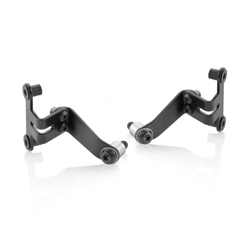 Kit de montage Rizoma ZDM131B pour saute-vent CF010. Blackpines.fr