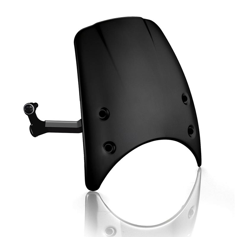 Saute-vent Rizoma ZBW042B noir pour BMW RnineT. Blackpines.fr