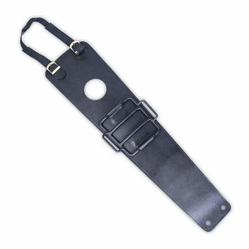 Sangle de réservoir en cuir noir avec mini porte-bagages Bonvent pour Royal Enfield 650.