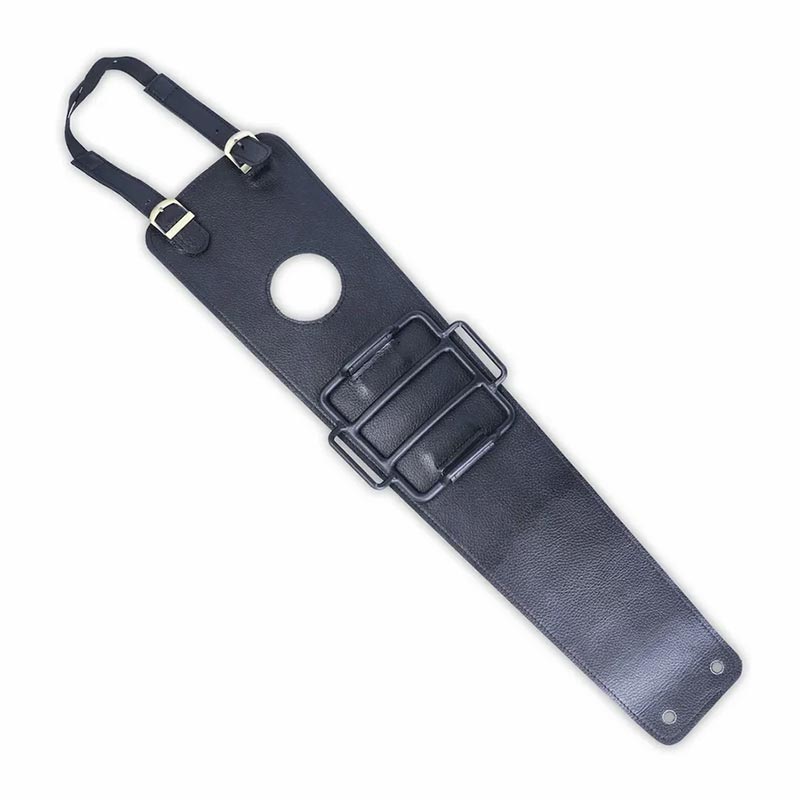 Sangle de réservoir en cuir noir avec mini porte-bagages Bonvent pour Royal Enfield 650.
