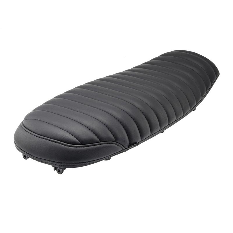 Selle fine noire moto The Krait Motone Custom pour Triumph Bonneville. Blackpines.fr