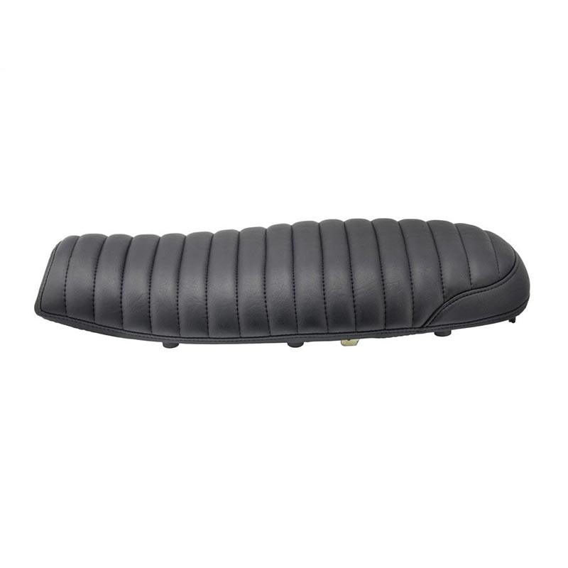 Selle fine noire moto The Krait Motone Custom pour Triumph Bonneville. Blackpines.fr