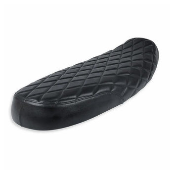 Selle profil bas noire surpiqûres losanges Bonvent Motorbikes pour Triumph Modern Classics.