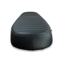 Selle scrambler Classic noire pour Royal Enfield Bonvent Motorbikes. Blackpines.fr