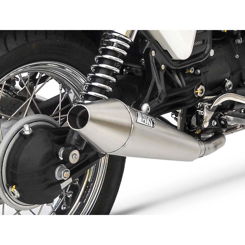 Silencieux coniques Zard pour Moto Guzzi V7 750 Café racer 2009-2012.
