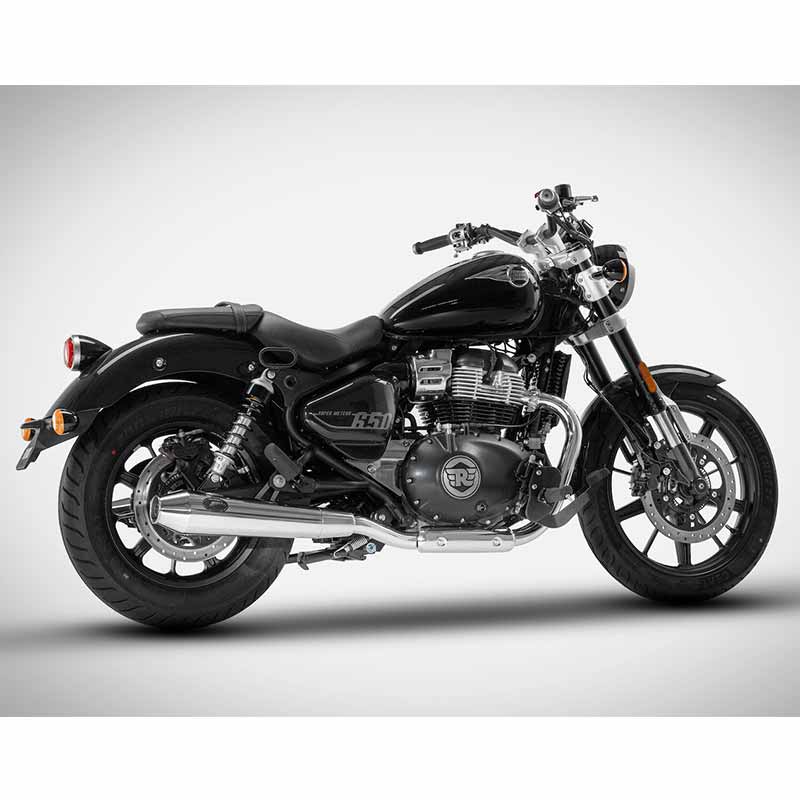 Silencieux Zard pour Royal Enfield Super Meteor 650. Blackpines.fr