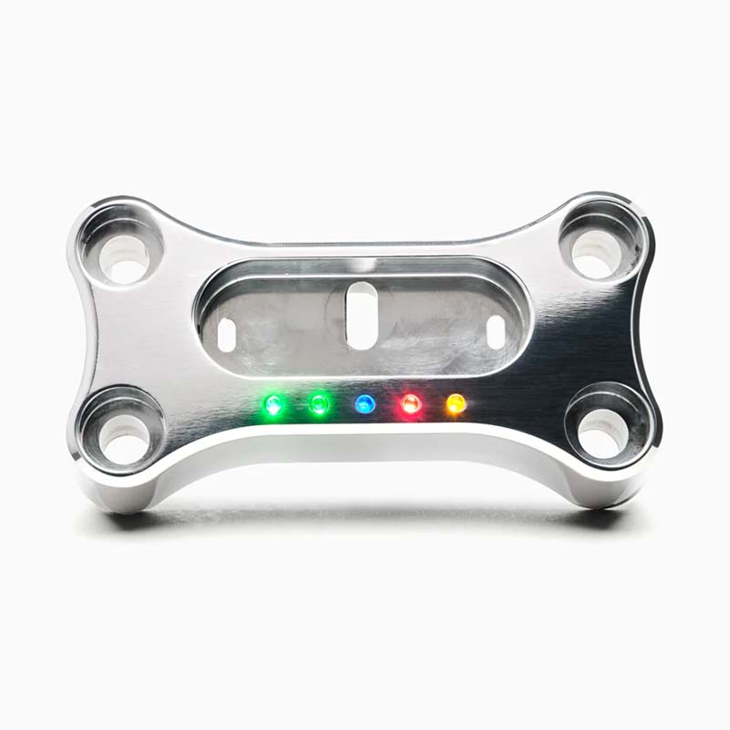 Support de compteur poli Motoscope Mini Motogadget. Blackpines.fr