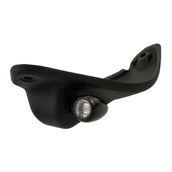 Support feu arriere sous selle noir Motone Customs Lamprey pour Triumph Bobber. Blackpines.fr
