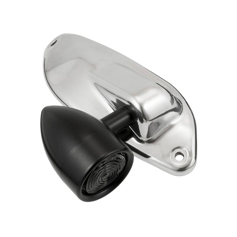 Support feu arriere sous selle poli Motone Lamprey pour Triumph Bobber. Blackpines.fr