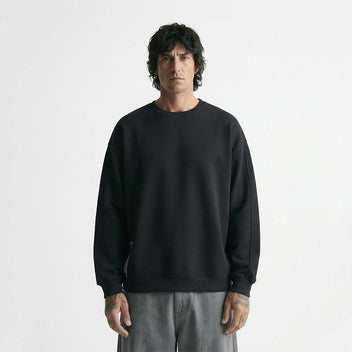 Sweat noir oversize fleece Ignition Morex Custom.