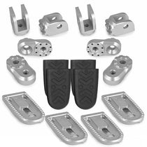 Systeme complet repose-pieds Vario EVO1 argent 23mm Wunderlich. Blackpines.fr