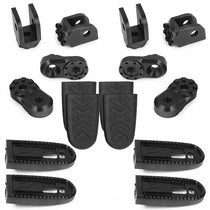 Systeme complet repose-pieds Vario EVO1 noir 23mm Wunderlich. Blackpines.fr