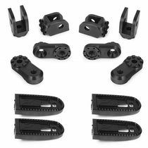 Systeme complet repose-pieds Vario EVO1 noir 30mm Wunderlich. Blackpines.fr