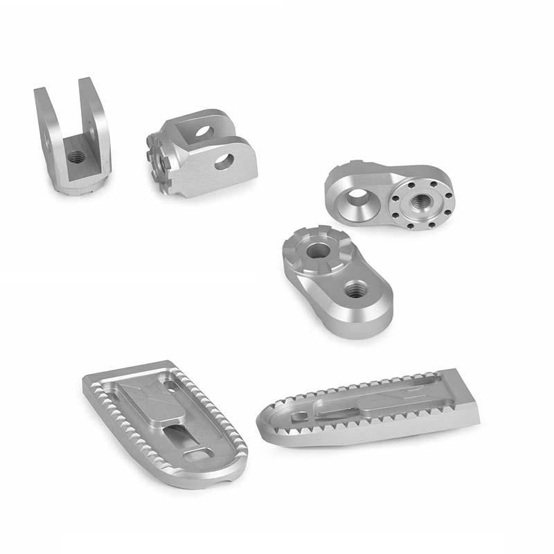 Systeme complet repose-pieds Vario EVO1 argent 23mm Wunderlich. Blackpines.fr