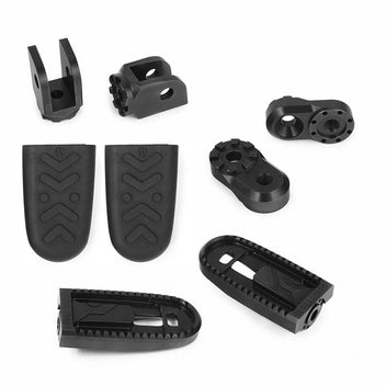 Systeme complet repose-pieds Vario EVO1 noir 23mm Wunderlich. Blackpines.fr