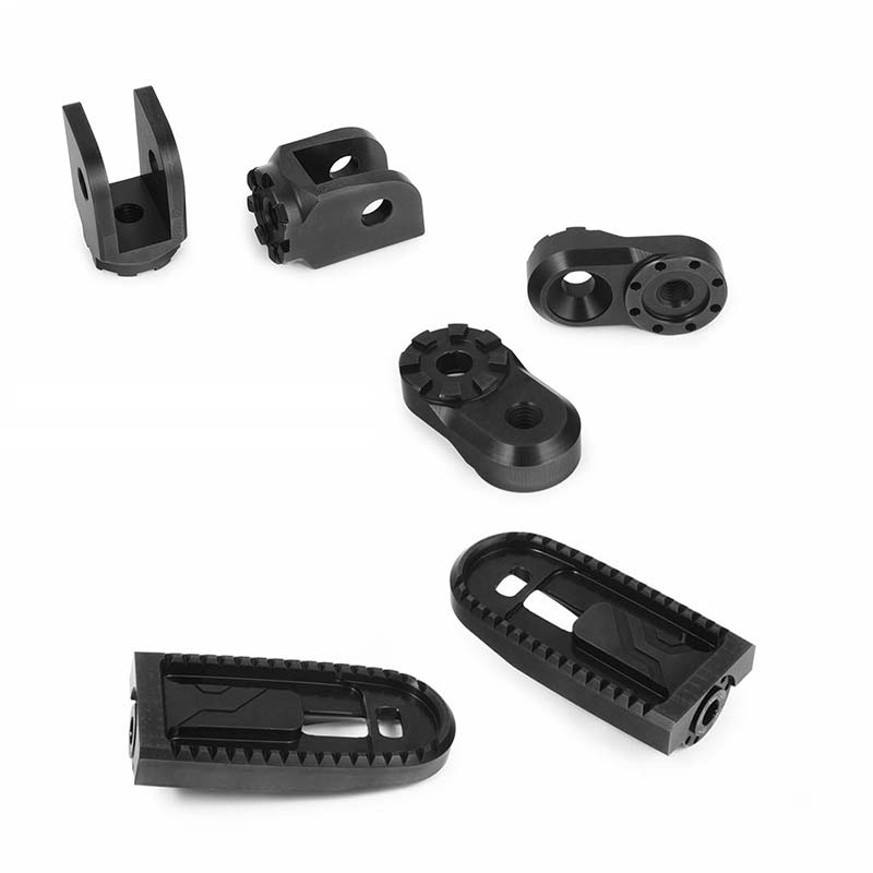 Systeme complet repose-pieds Vario EVO1 noir 23mm Wunderlich. Blackpines.fr