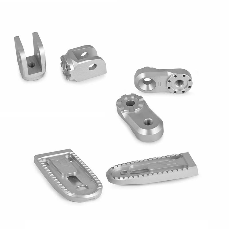 Systeme complet repose-pieds Vario EVO1 argent 30mm Wunderlich. Blackpines.fr