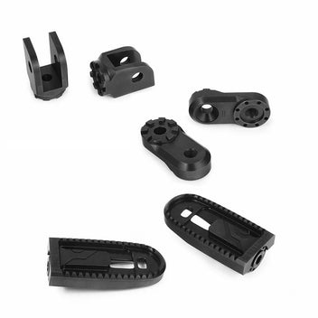 Systeme complet repose-pieds Vario EVO1 noir 30mm Wunderlich. Blackpines.fr