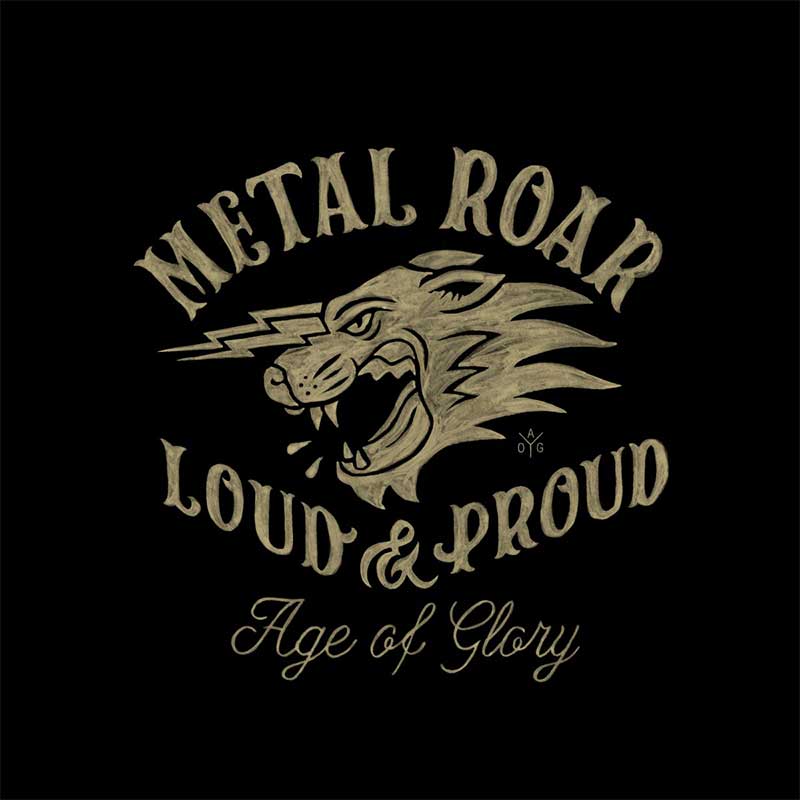 Tee shirt homme Metal Roar Age of Glory. Blackpines.fr
