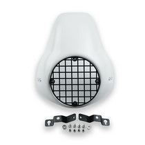 Tete de fourche blanche scrambler vintage Bonvent Motorbikes. Blackpines.fr