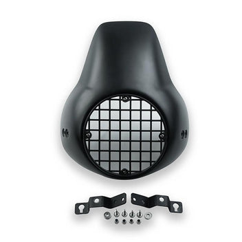Tete de fourche noire mat scrambler vintage Bonvent Motorbikes. Blackpines.fr
